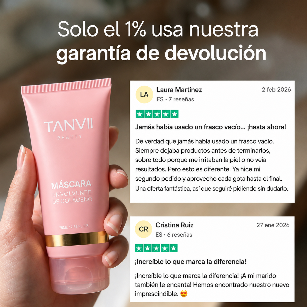 Tanvii - Mascarilla de Bio-Colágeno + Brocha